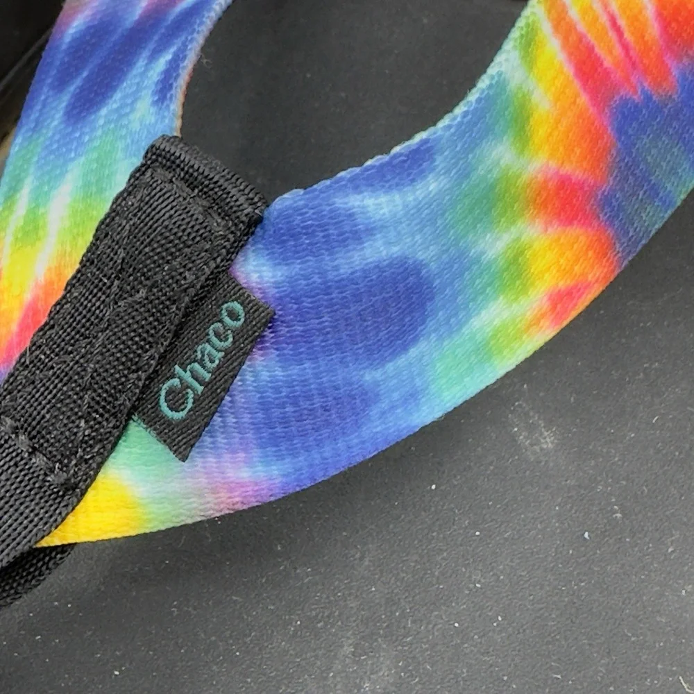 NEW Chaco Mens size 13 46 Sandals Rainbow Pride Flip Flops Chillos‎ LGBQT+ Tags
